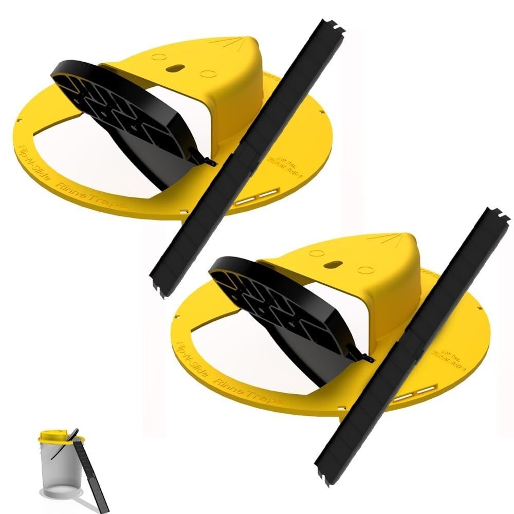 2 Count Mouse Slide Bucket Lid Rat Trap Flip N Slide Mouse Trap Bucket Mousetrap